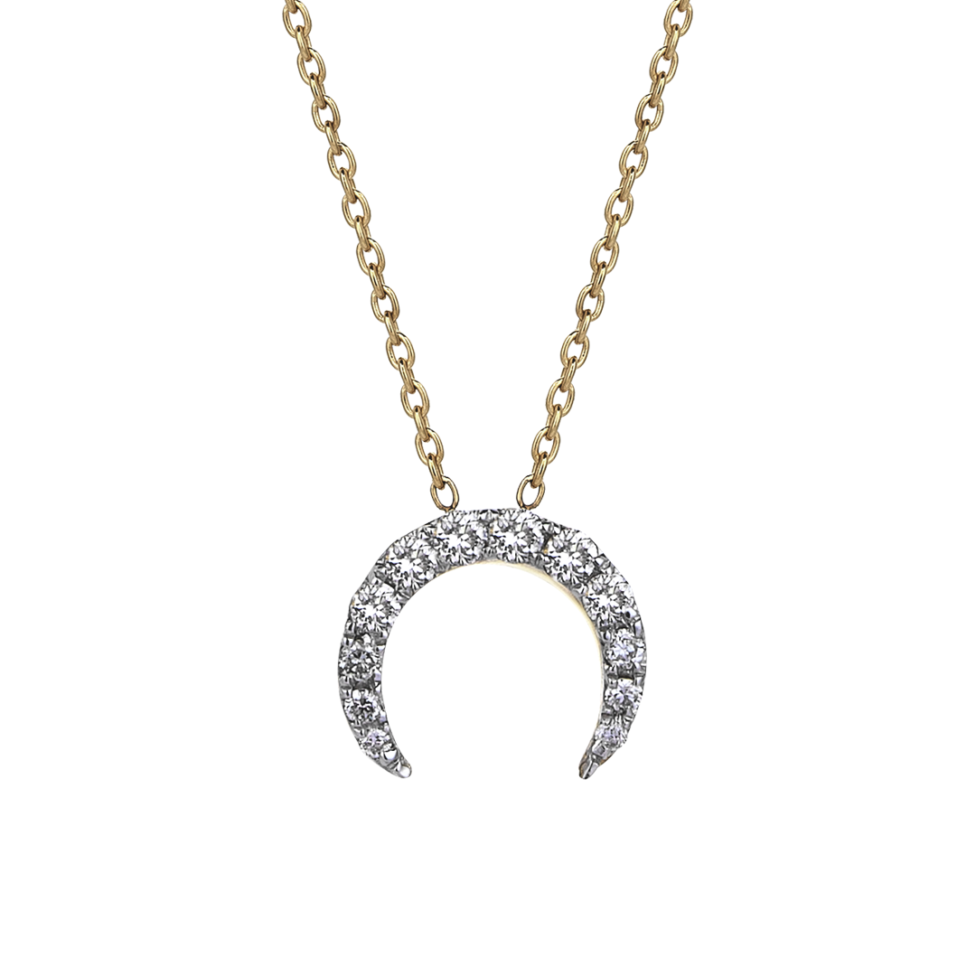 Gold diamond store necklace for her